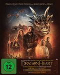 FSK ab 12 freigegeben. DragonHeart. Menschen mit Rüstungen und ein großer Drache im Hintergrund, darunter ein Burgbild.