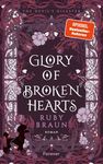 „Glory of Broken Hearts“ von Ruby Braun, „Spiegel Bestseller-Autoren“. Verziert mit floralen Mustern und einem Pudel.