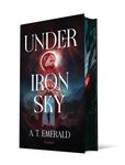 Text: "A.T. Emerald", "Vorläufiges Cover", "Under the Iron Sky", "Roman". Dunkler Hintergrund, schlichte Typografie.