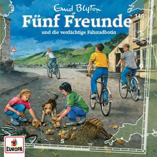 Fünf Freunde und die verdächtige Fahrradbotin Cover