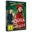 Text: "Joyful Mrs. Miracle", "Unser wunderbarer Weihnachtsengel", "FSK 6". Drei Personen lächeln, weihnachtlicher Hintergrund.