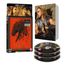 Text: "Troy", "4K Ultra HD", "HDR". Eine Filmsammlung mit rotem Cover, Kriegerabbild und drei Discs.