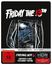 "Friday the 13th" in großer Schrift. Szene mit Mond über Wald, darunter vier Personen nahe einer Hütte.
