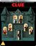 "CLUE" steht über einem altmodischen Haus, durch dessen Fenster Menschen zu sehen sind.
