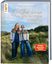 Buchtitel: "Die Maschen & das Meer". Hintergrund zeigt Schafe auf grüner Wiese mit Meerblick.