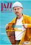 Titel: JAZZTHETIK. Themen: BRAINTAESER ORCHESTRA, TYN WYBENGA, ÉMILE PARISIEN, u.a. Mann in gelber Jacke vor blauem Hintergrund., Zeitschrift