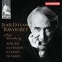 Oben links: "THE BEETHOVEN CONNECTION". Groß "JEAN-EFFLAM BAVOUZET". Unten: "BERGER, CLEMENTI, CZERNY, HUMMEL". Elegantes Schwarzweißfoto eines Mannes., CD