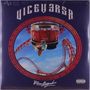 Text: "VICE VERSA", "Rauw Alejandro", "Parental Advisory Explicit Content". Illustration einer Achterbahnfahrt im rotierenden Kreis., 2 LPs