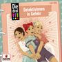 "Die drei !!! Detektivinnen in Gefahr, Fall 100." Drei fröhliche junge Frauen lächeln, in fröhlichen Farben gezeichnet., CD