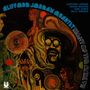 "Clifford Jordan Quartet, Night of the Mark VII" in blauer Schrift, farbenfrohe abstrakte Gesichter und Muster, mit einem Logo., LP