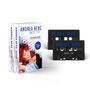 Box-Set von Andrea Berg mit "Best Of", zwei schwarze Kassetten mit demselben Titel. Porträt von Andrea Berg., 2 MCs