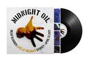 "Midnight Oil: Head Injuries Live at Selina’s Sydney - April 13 2017." Schallplatte mit Cover, Hand-Silhouette, Konzertmotive., LP