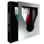 "RAMMSTEIN", "LIVE IN MEXICO CITY". Ein schwarzes Cover mit silbernen und bunten Elementen, teils ausgeschnitten., 2 CDs und 1 Blu-ray Disc
