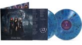 "The Council of Thirteen," "Dark Side." Drei Frauen in dunkler Kleidung, Vinyl in blauem Marmor-Stil, mystische Atmosphäre., 2 LPs