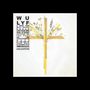 Texte: "WU LYF", "A WAVE THAT WILL NEVER BREAK", "LOVE YOUR FATE", "WORLDUNITE.ORG". Gelbes Kreuz mit Blumen., CD
