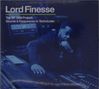 Der Text lautet: "Lord Finesse. The SP 1200 Project: Sounds & Frequencies in Technicolor." Ein Mann sitzt nachdenklich in einem Studio., CD