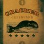 Text oben: "CRACKER", darunter "GREENLAND". Darunter eine Zeichnung eines Wals, unten fünf Sterne., LP