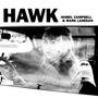 Texte: "HAWK, ISOBEL CAMPBELL & MARK LANEGAN". Schwarz-weißes Foto: Frau und Mann im Auto, Blick durch die Scheibe., LP