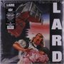 Text: "LARD" in großen weißen Buchstaben vertikal rechts.  
Illustration: Frau hält schützend ein Baby, über ihr schwebt ein Gebäude., 1 LP und 1 Single 12"