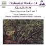 Alexander Glasunow (1865-1936): Klavierkonzerte Nr.1 & 2, CD