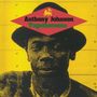 "Anthony Johnson Togetherness". Illustration eines Mannes mit Hut vor gelbem Hintergrund, rotes Schild mit Löwen., CD