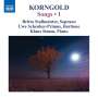 Erich Wolfgang Korngold: Lieder Vol.1, CD