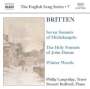 Benjamin Britten: Winter Words op.52, CD