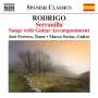 Joaquin Rodrigo (1901-1999): Lieder mit Gitarre, CD