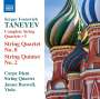 Serge Tanejew: Sämtliche Streichquartette Vol.5, CD