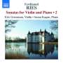 Ferdinand Ries (1784-1838): Sonaten für Violine & Klavier Vol.2, CD