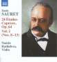 Emile Sauret (1852-1920): 24 Etudes-Caprices op.64 Vol.2, CD