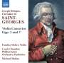 Joseph Bologne Chevalier de Saint-Georges (1745-1799): Violinkonzerte op.2 Nr.1 & 2 & op.7 Nr.1 & 2, CD