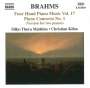 Johannes Brahms (1833-1897): Klaviermusik zu 4 Händen Vol.17, CD