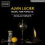 Alvin Lucier (geb. 1931): Music for Piano with Slow Sweep Pure Wave Oscillators XL (1992/2020), CD