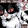 "DANCE HALL CRASHERS", "PURR DELUXE". Illustration von zwei Katzen mit schwarzen und weißen Gesichtern, rosa Nasen., 2 LPs