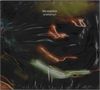 Text: "the machine, another sun". Bunte Lichtspuren auf dunklem Hintergrund, dynamisch und abstrakt., CD