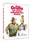 "Der Große mit seinem außerirdischen Kleinen" in roter Schrift. Illustration: Mann mit Hut und Junge auf Polizeiauto.