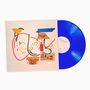 Text: „Mike Biele's Symphonic Thing - Songs from Color Blue". Kunstvolles Cover mit abstrakten Formen und blauer Schallplatte., LP