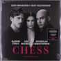 „2025 Broadway Cast Recording“. Namen: Aaron Tveit, Lea Michele, Nicholas Christopher. „CHESS THE MUSICAL“. Drei Personen.
