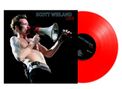 "SCOTT WEILAND LIVE" zeigt einen Mann mit Megafon. Rechteckige, bunte Illustration mit roter Vinyl-Schallplatte daneben., LP