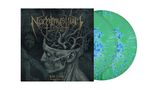 "Nachtmystium. Live Decay. Roadburn Rites 2012." Illustration eines Kopfes mit Ästen, daneben grün-blaue Schallplatten., 2 LPs