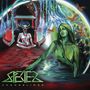 "Species Changelings" steht unten. Grüne Gestalt, meditierend, mit roten Insekten und futuristischer Landschaft., CD