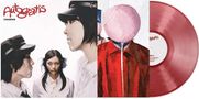 "Autogatis", "CHANPAN". Menschen im Profil, bunte Illustration eines Kopfes, rote Schallplatte., LP