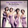 Text: "THE CHORDETTES Doo Wop Darlings 1951-1962." Vier Frauen in lila, glitzernden Kleidern, posieren elegant., LP