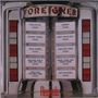 "FOREIGNER" oben, "Records" unten. Songliste: Cold as Ice, Urgent, Double Vision. Sieht aus wie eine Jukebox., LP
