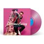 "Christmas Calling" und "Rea Garvey" auf pinkem Hintergrund. Person mit Gitarre, pinker Weihnachtsbaum, rosafarbene Schallplatte., LP