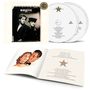 "Roxette Pearls of Passion". Zwei CDs, eine Liste von Liedtiteln und ein Heft mit einem Retro-Paar illustriert., 2 CDs