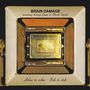„BRAIN DAMAGE featuring Learoy Green & Black Sifichi. Ashes to ashes - Dub to dub.“ Abstrakte, technische Illustration., 2 LPs