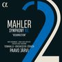 MAHLER SYMPHONY NO. "RESURRECTION" Tonhalle-Orchester Zürich Paavo Järvi. Großes blau-weißes "2"., CD