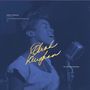 Text: "Sarah Vaughan Live at Laren Jazz Festival 1975. The Lost Recordings." Sängerin am Mikrofon, blauer Farbton.